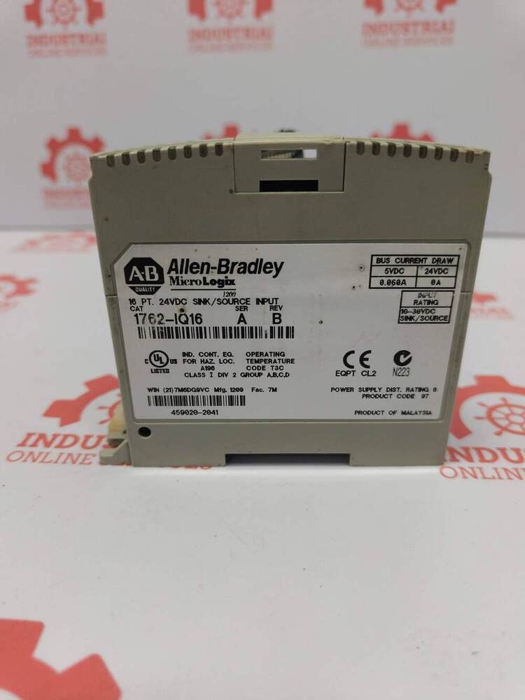 ALLEN BRADLEY 1762-IQ16 16-Point Discrete DC Digital Input Module