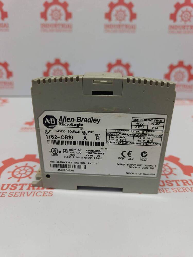 ALLEN BRADLEY 1762-OB16 MicroLogix Solid-State Digital Expansion Output Module