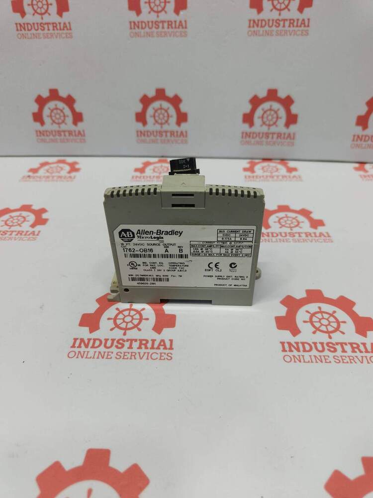 ALLEN BRADLEY 1762-OB16 MicroLogix Solid-State Digital Expansion Output Module