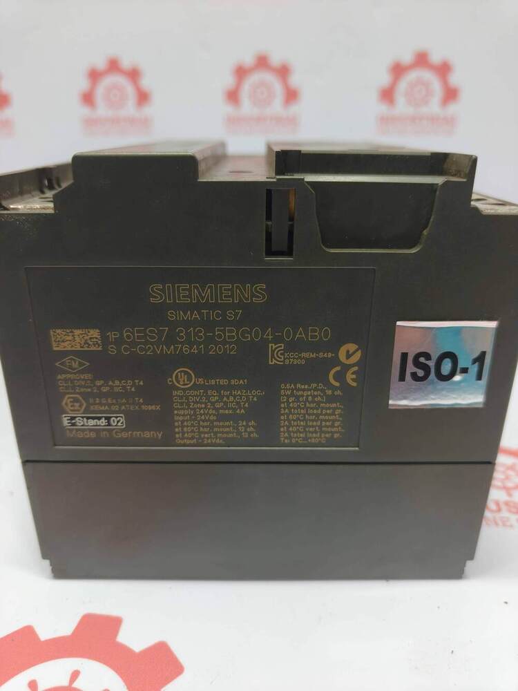 SIEMENS 6ES7313-5BG04-0AB0 Central Processing Unit (CPU) Designed For Lower To Medium-Performance Industrial machine Automation