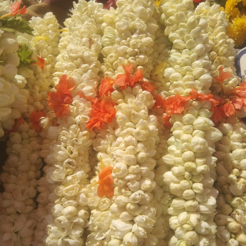 White Jasmine Flower Garland