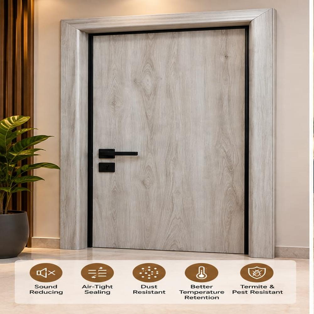 Soundproof Wooden Door - Material: Plywood