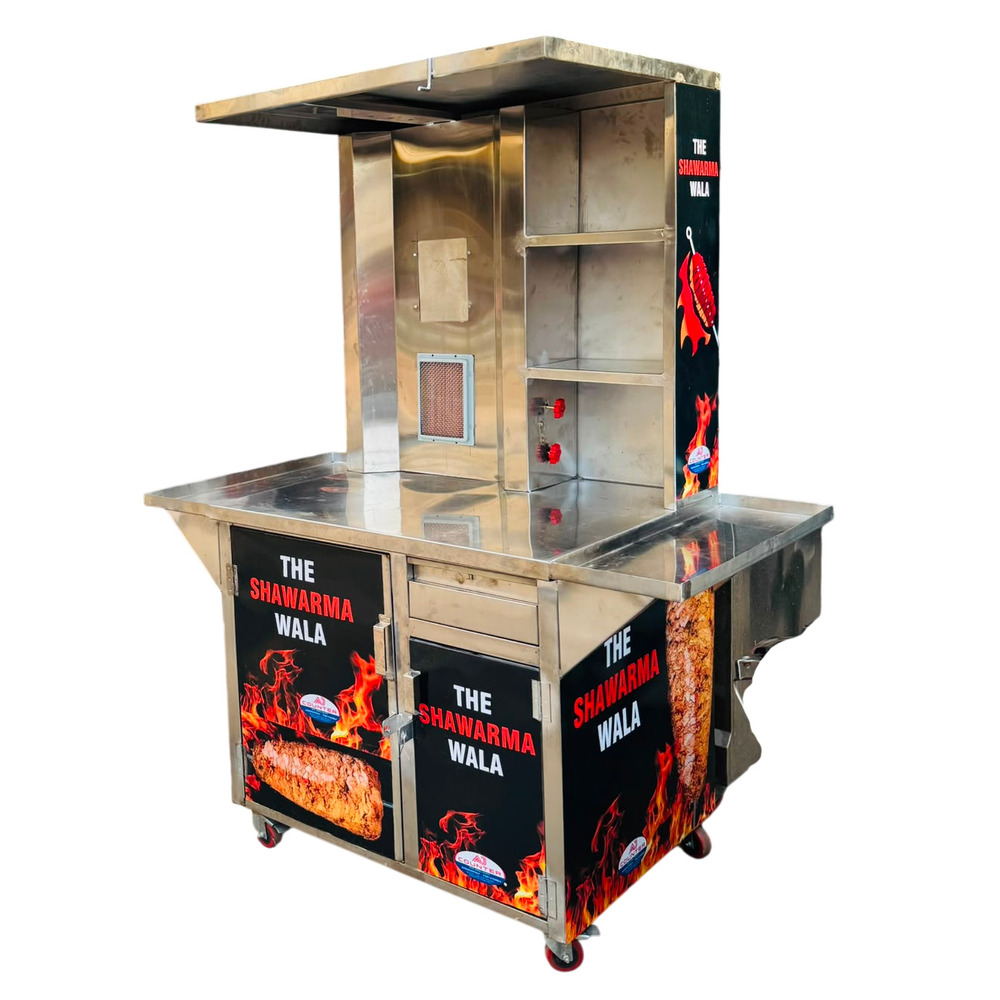 SS Shawarma Food Cart Display Counter