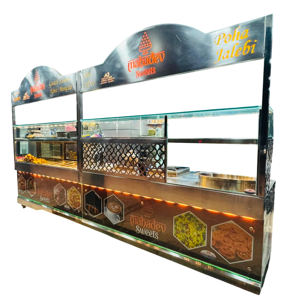 SS Commercial Food Stall Display Counter