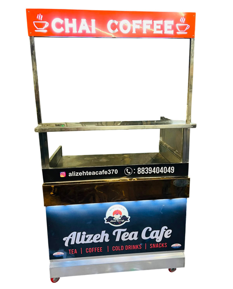 Stainless Steel Mobile Tea And Coffee Counter