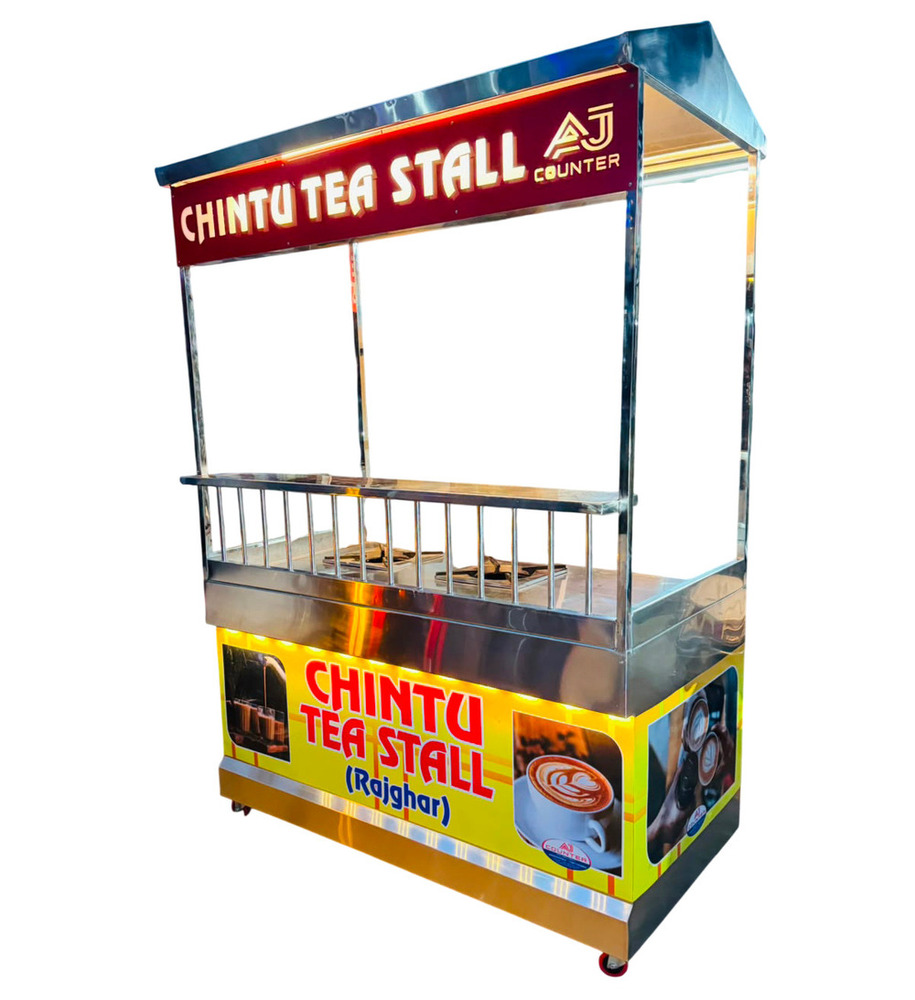Stainless Steel Tea Display Counter