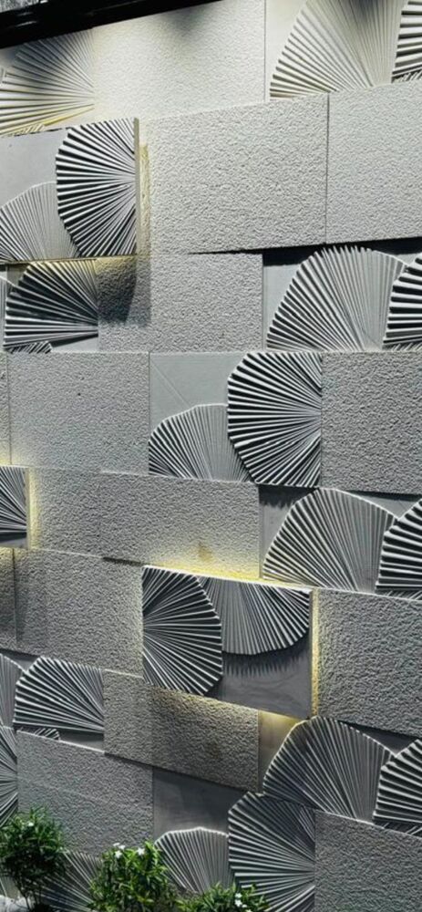 3D CNC Carved Sandstone Wall Panel