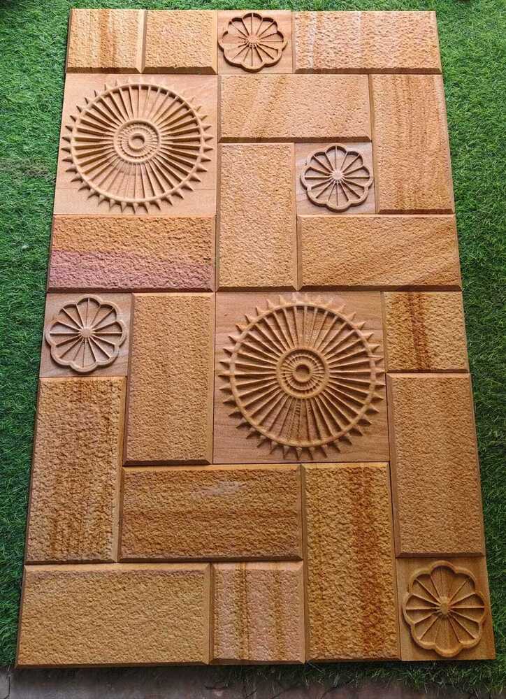 3D CNC Patterned Wall Cladding Tile