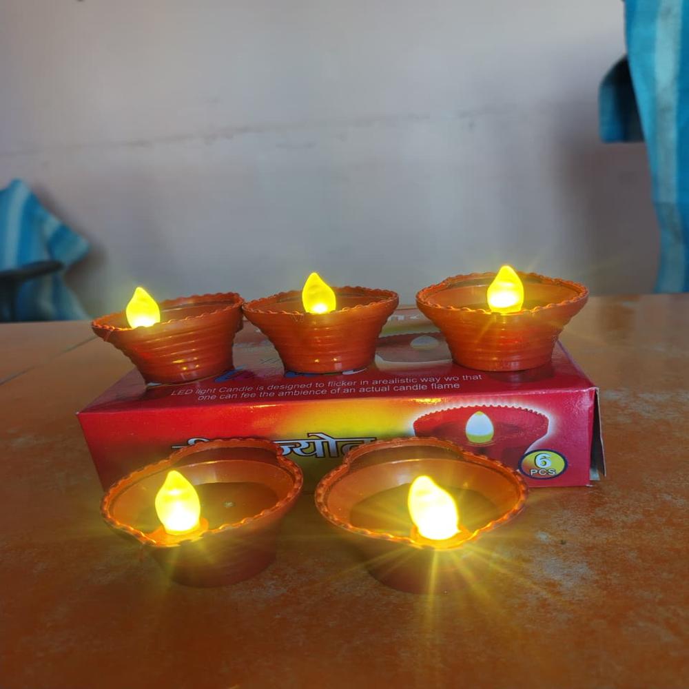 Water Sensor Diya - Lighting Source: Led