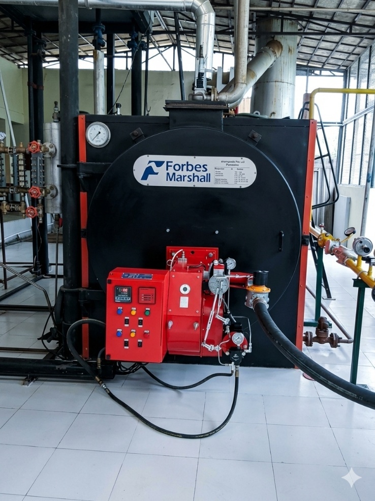 Dual Fuel Burner in 2 TPH Steam Boiler