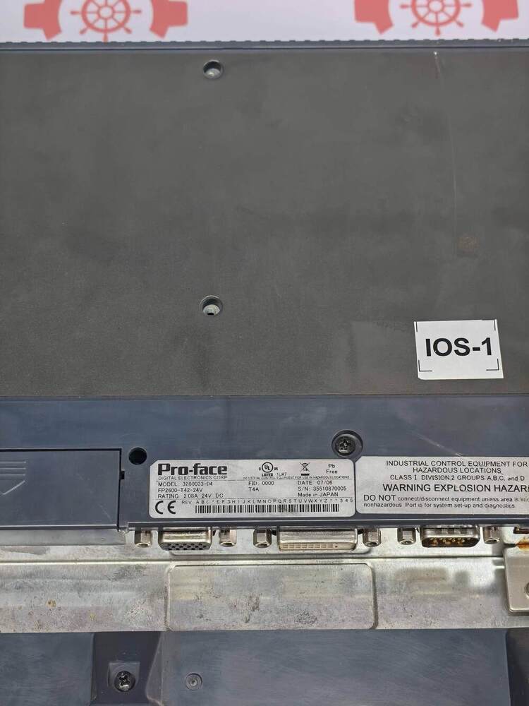 PRO-FACE FP2600-T42-24V 12.1-Inch Industrial Flat Panel Monitor