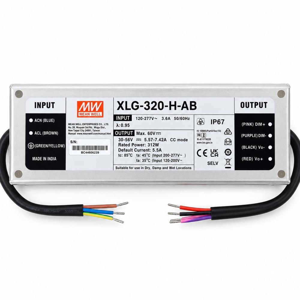 Mean Well XLG-320-H-AB LED Drivers Power Supply