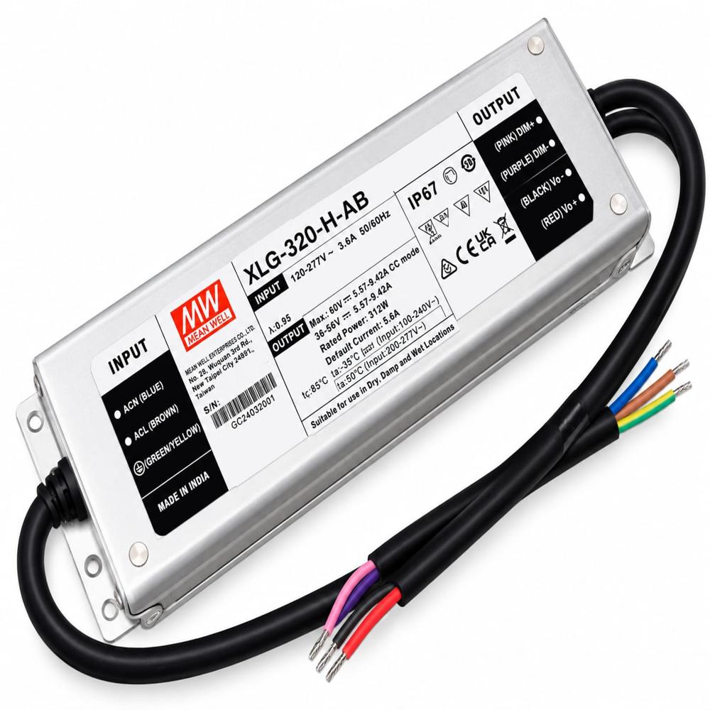 Mean Well XLG-320-H-AB LED Drivers Power Supply