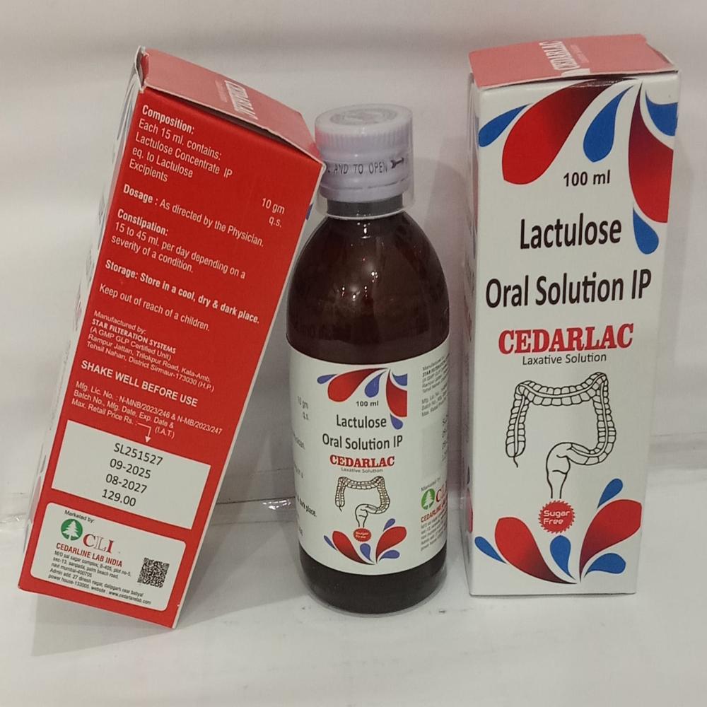 Cedarlac Laxative Solution 100 Ml Syrup - Drug Type: Health Supplements