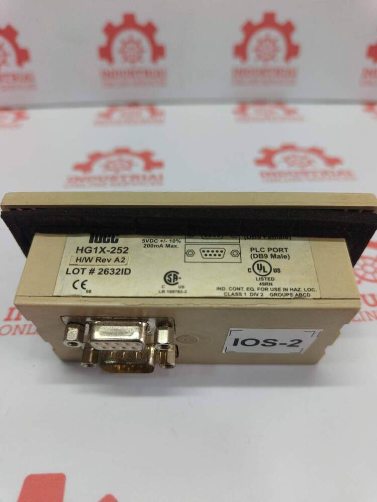 IDEC HG1X-252 Compact, 2-Line Character Text Display Operator Interface (HMI)