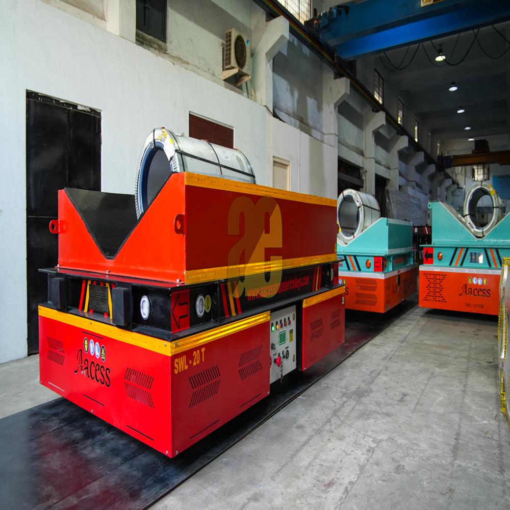 Battery Operated Coil Transfer Rail Guided Trolley
