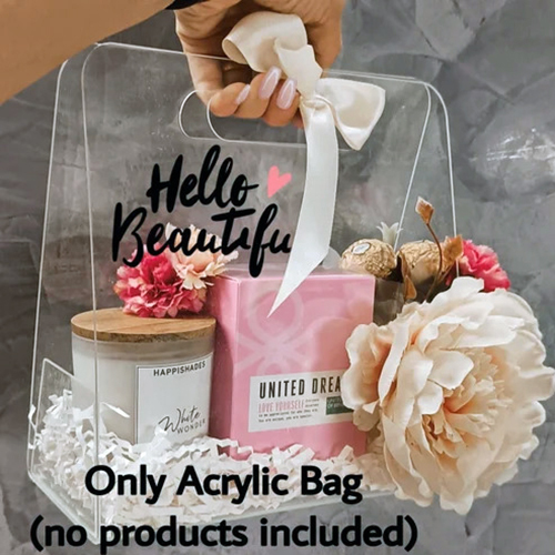 Transparent Acrylic Gift Bag For Hampers - Application: Chocolate Box