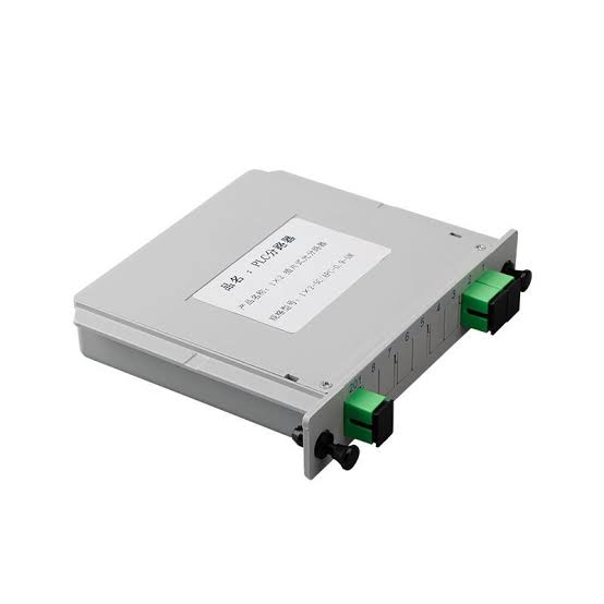 1x2 PLC (Planar Lightwave Circuit) Fiber OpticSplitter,with green SC/APC single-mode connector