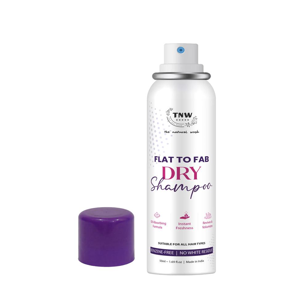 Flat to Fab Dry Shampoo Instant Oil Absorption, Fresh Hair & Voluminous Roots | 50ml