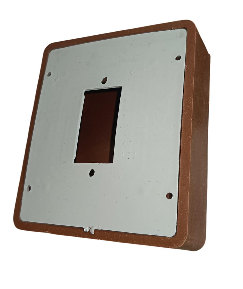 4x4inch 1 Way Brown PVC Switch Board