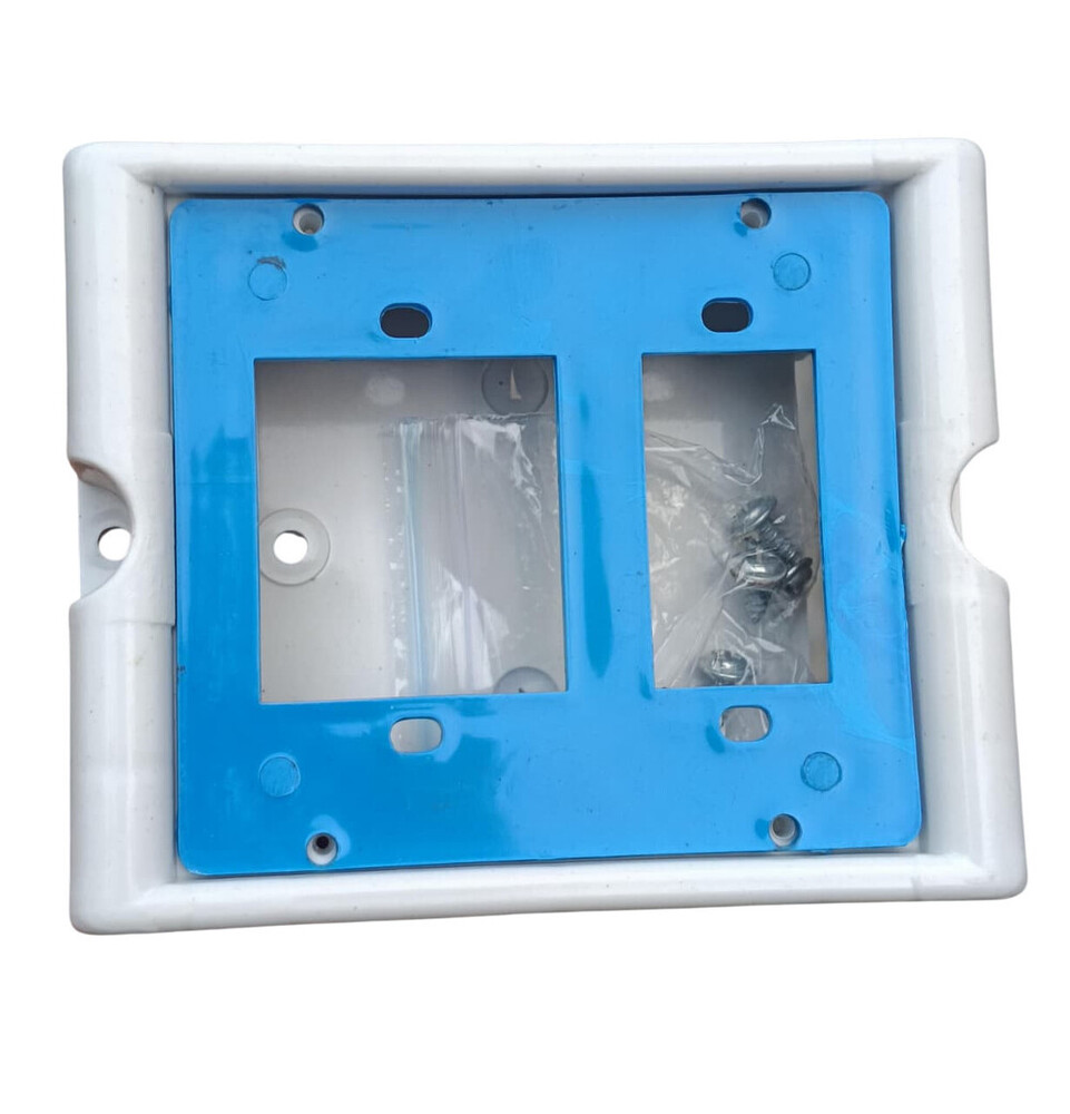 4x4inch 1+1 Deluxe PVC Switch Board