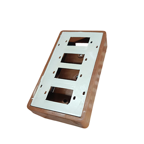 4x7inch 4 Way Brown Pvc Switch Board