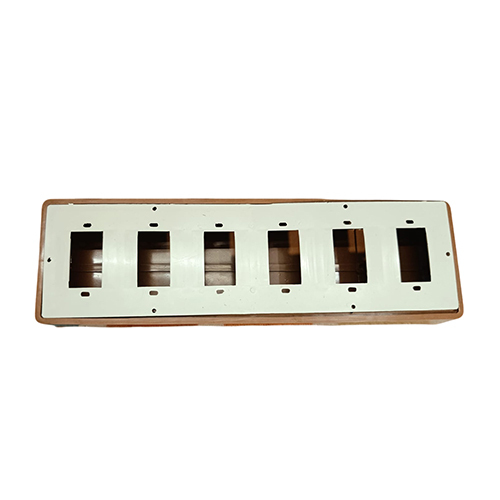 4x10inch 6 Way Brown Pvc Switch Board