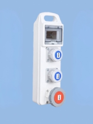 Portable Junction box IP 67 16A 2P+E Socket - 2Nos & 32A 3P+E+N socket - 1Nos