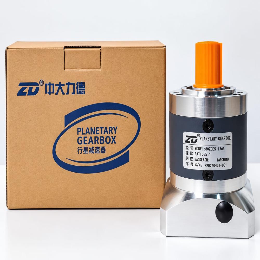 ZD Planetary Gearbox 80ZDE5-1765, 5:1 Ratio Servo Gearbox