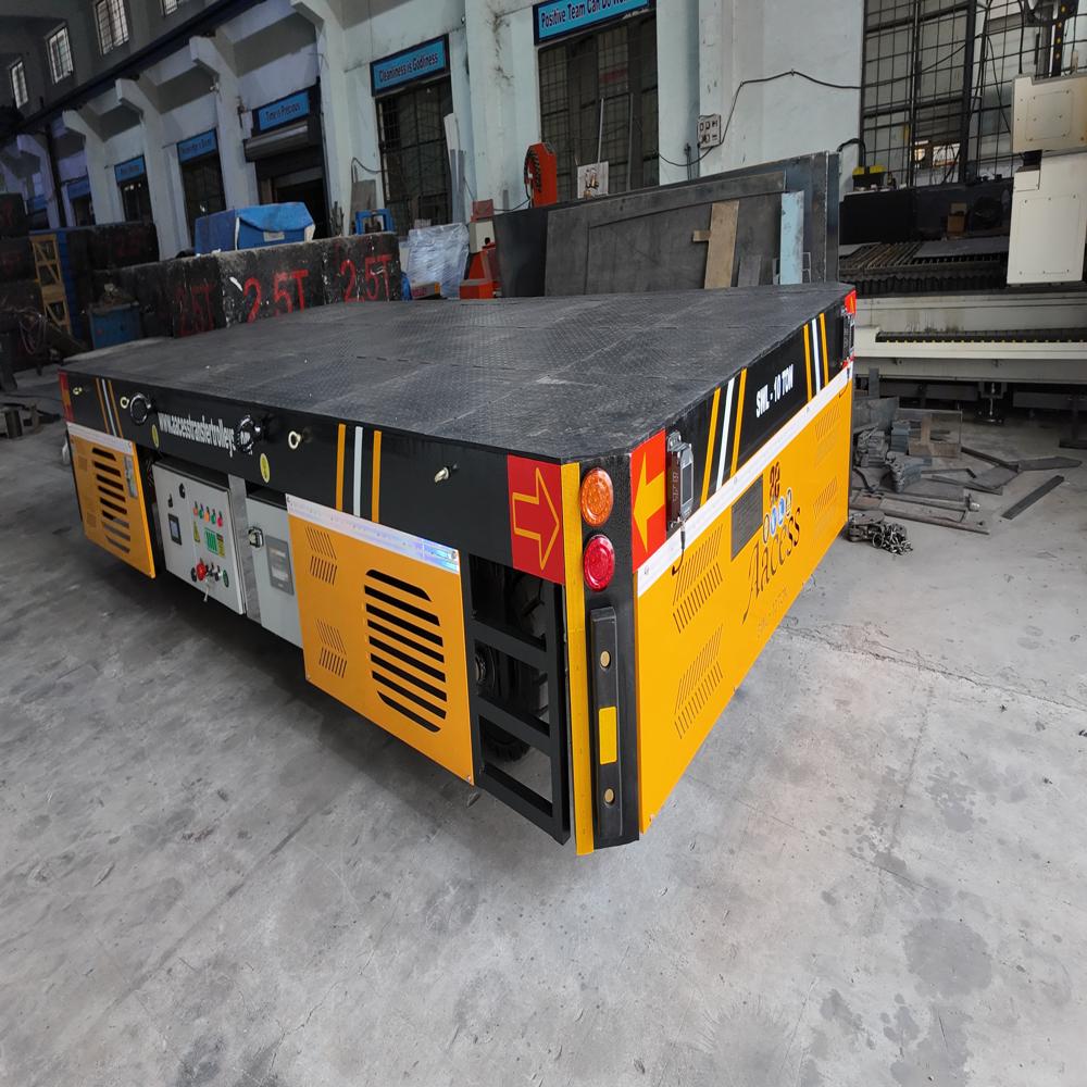 Battery Operated Die Cart Trackless Transfer Trolley