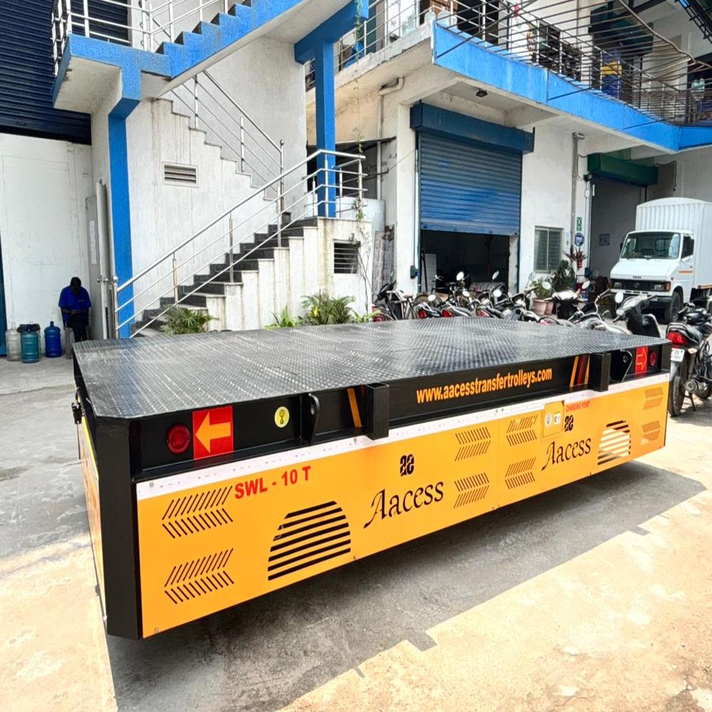 Battery Operated Die Cart Trackless Transfer Trolley