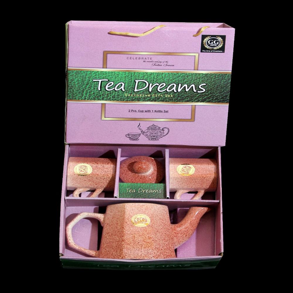 Kettle & Cup Set - Ceramic Type: Premium-quality Ceramic