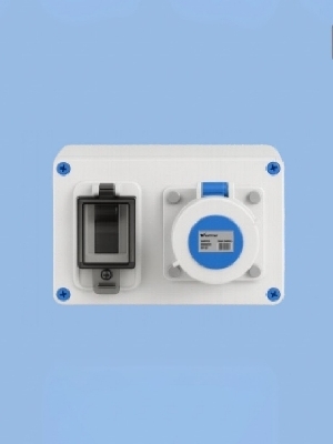 IP 67 Junction box 180x130x75MM Plug & Socket