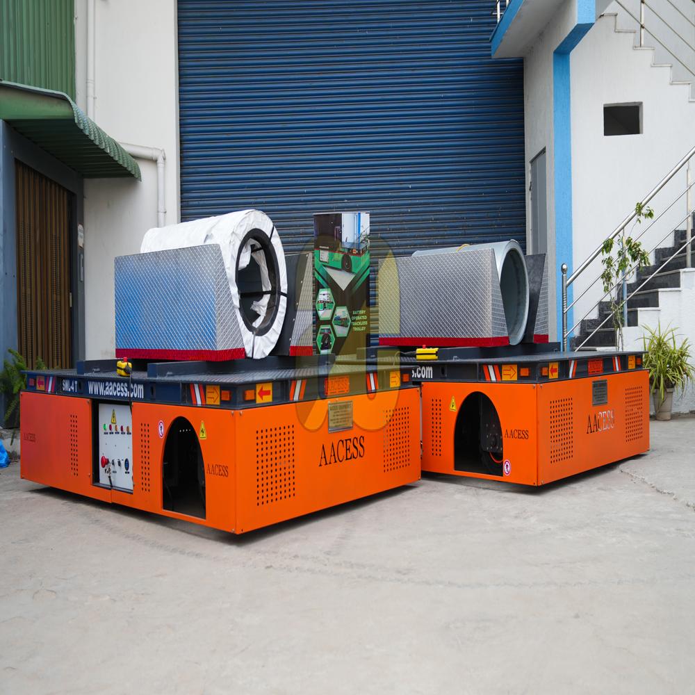 Battery Operated Coil Transfer Trackless Trolley