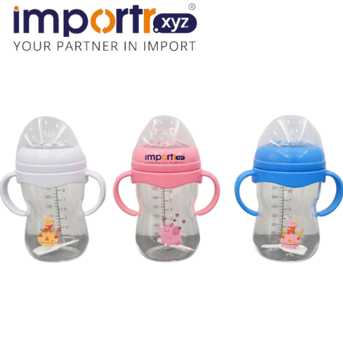 Baby Feeding Bottles With Color Box 330Ml - Age Group: 6 24 Months