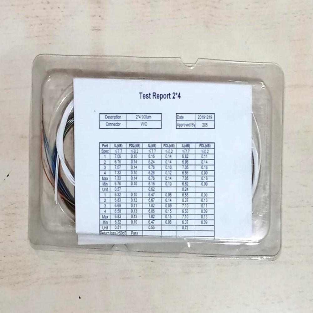 Fiber Optic Splitter 2x4 - Dimension (L*w*h): 60x7x4 Millimeter (Mm)