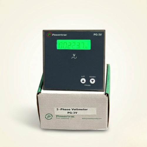 3v Three Phase Digital Voltmeter - Accuracy: Class 0.1/0.5  %