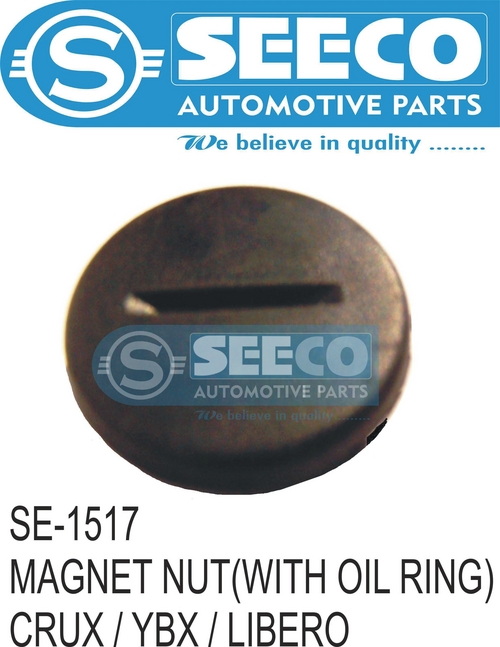 MAGNET COVER NUT (WITH O RING) - Rubber Material, Zinc Coating, Weight: 120-240 Grams | Working Life: 4-5 Years, Ideal for Automotive Applications
