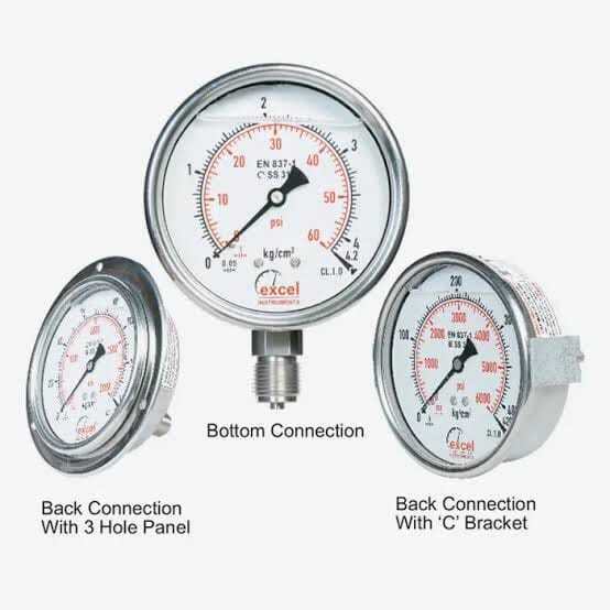 Bottom Connection Pressure Gauge
