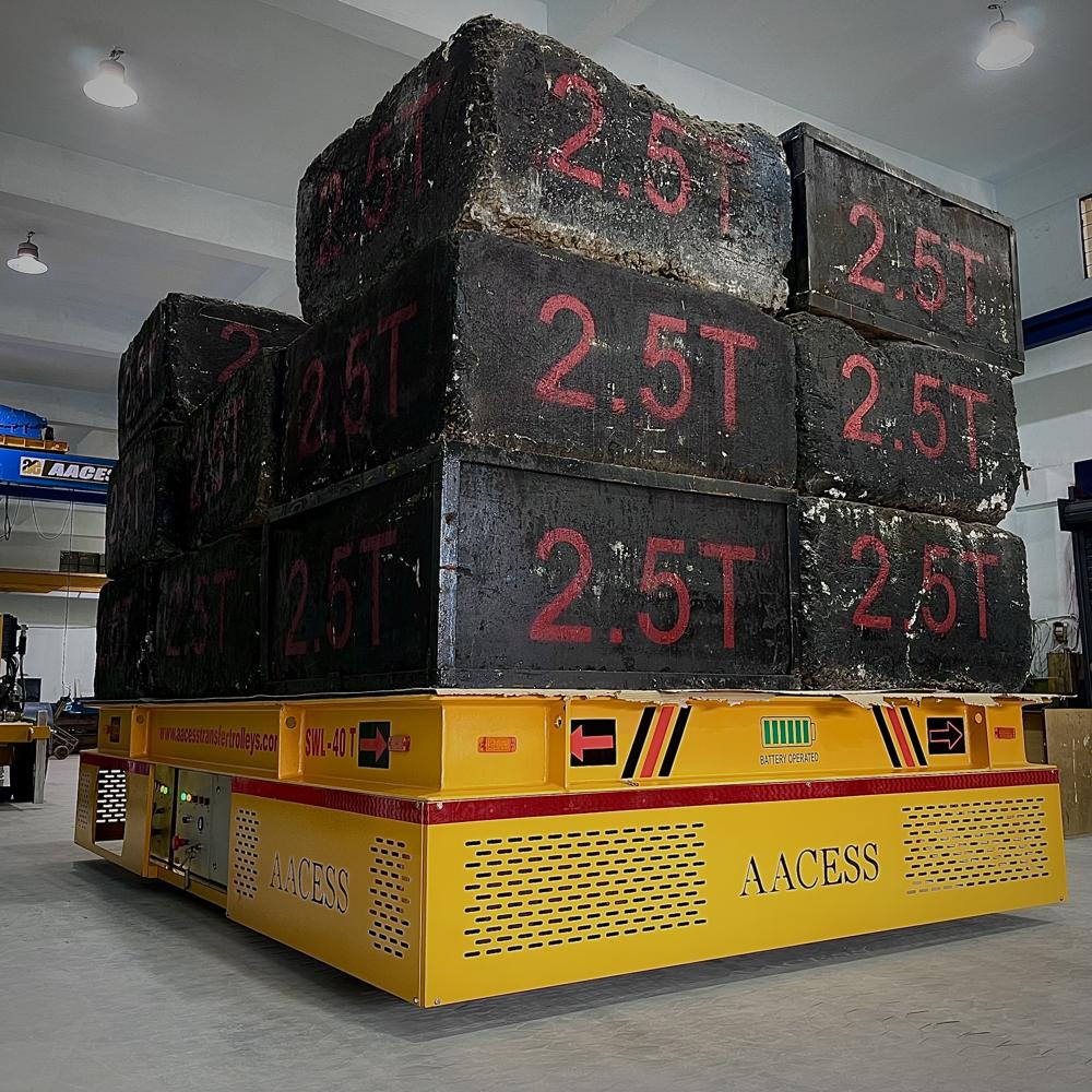 40 Ton Battery Operated Trackless Trolley