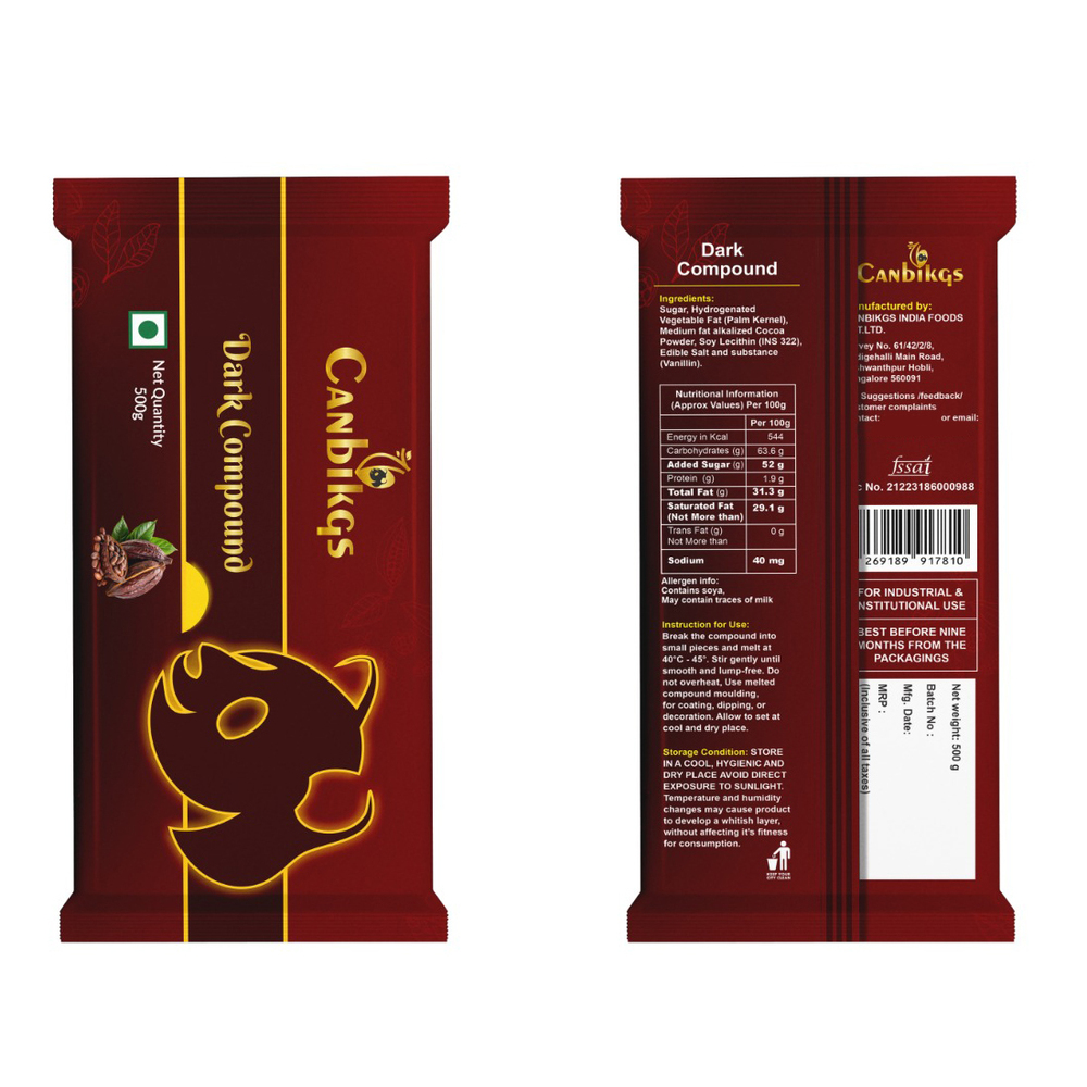 500g Dark Chocolate Compound