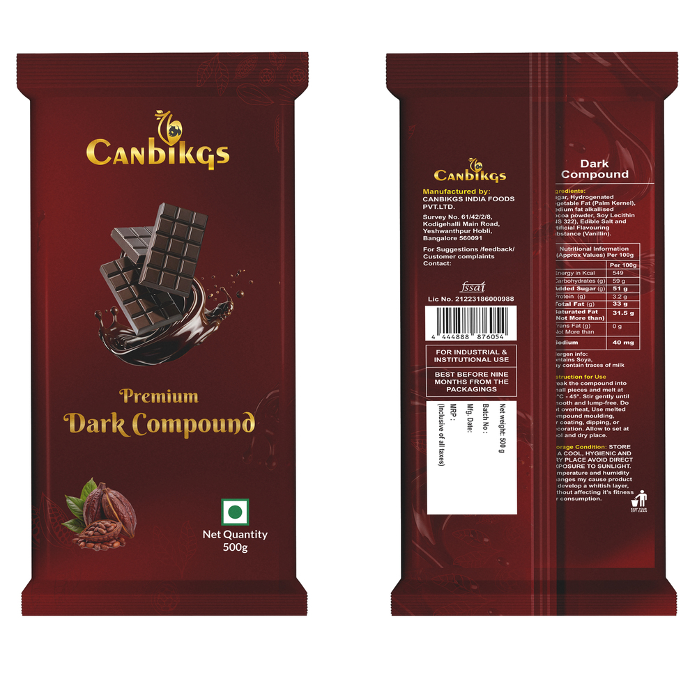 500g CP18 Dark Chocolate Compound
