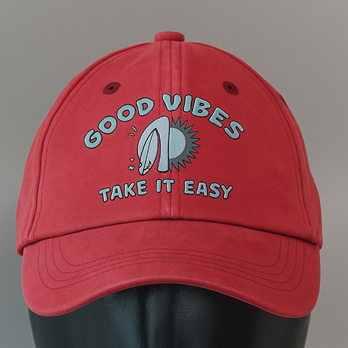 Red Color Baseball Cap - Age Group: Adults/Teenagers