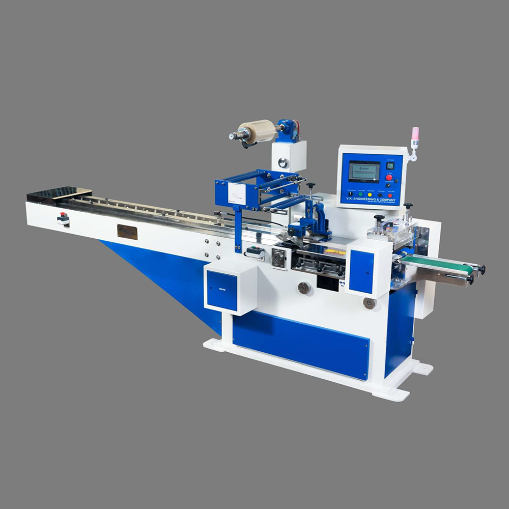 EXCEL HFW 043 S 3AX Servo PLC Based Automated Horizontal Flow Wrap Machine