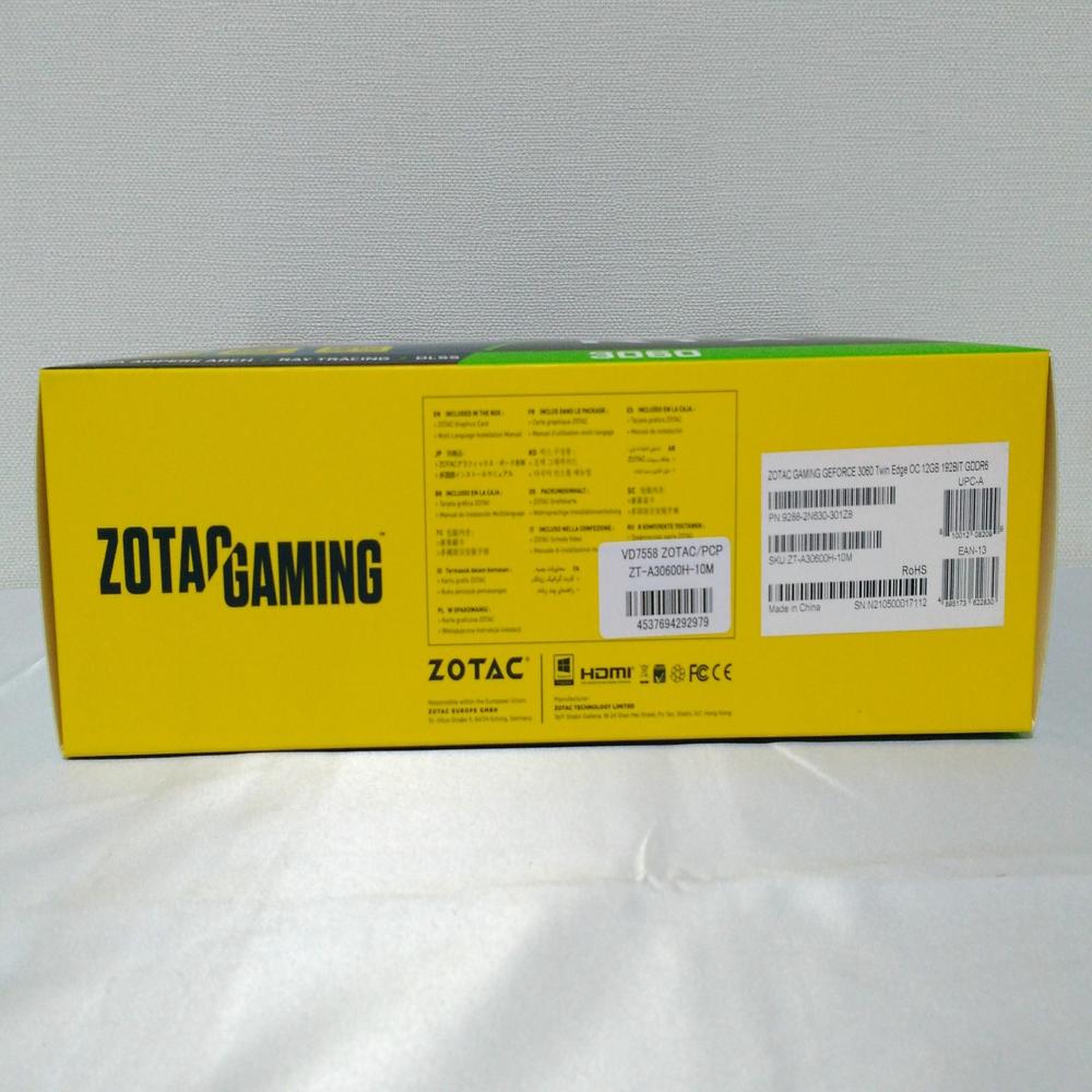 ZOTAC GeForce RTX 3060 Twin Edge OC Graphics Board ZT-A30600H-10M VD7558 12GB