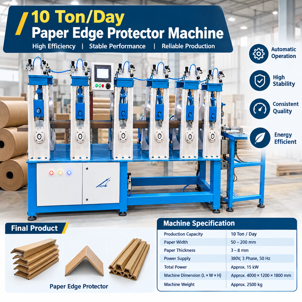10 Ton/Day Paper Edge Protector Machine
