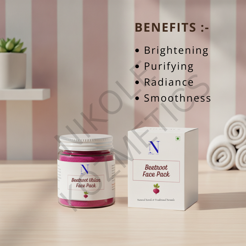 Beetroot Ubtan Face Pack - Attributes: Smudge Proof