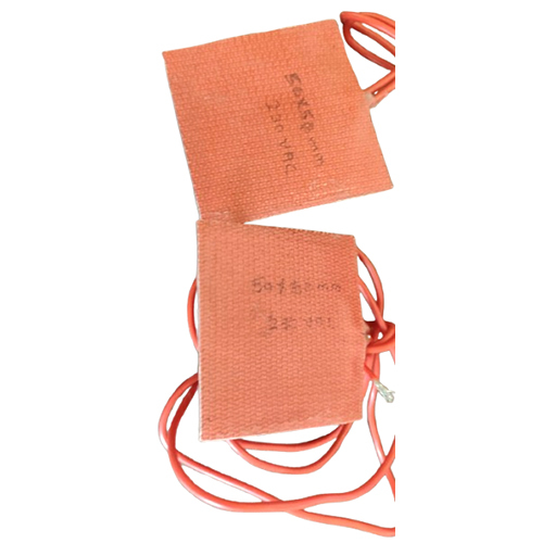 50 x 50mm Square Silicone Rubber Heater
