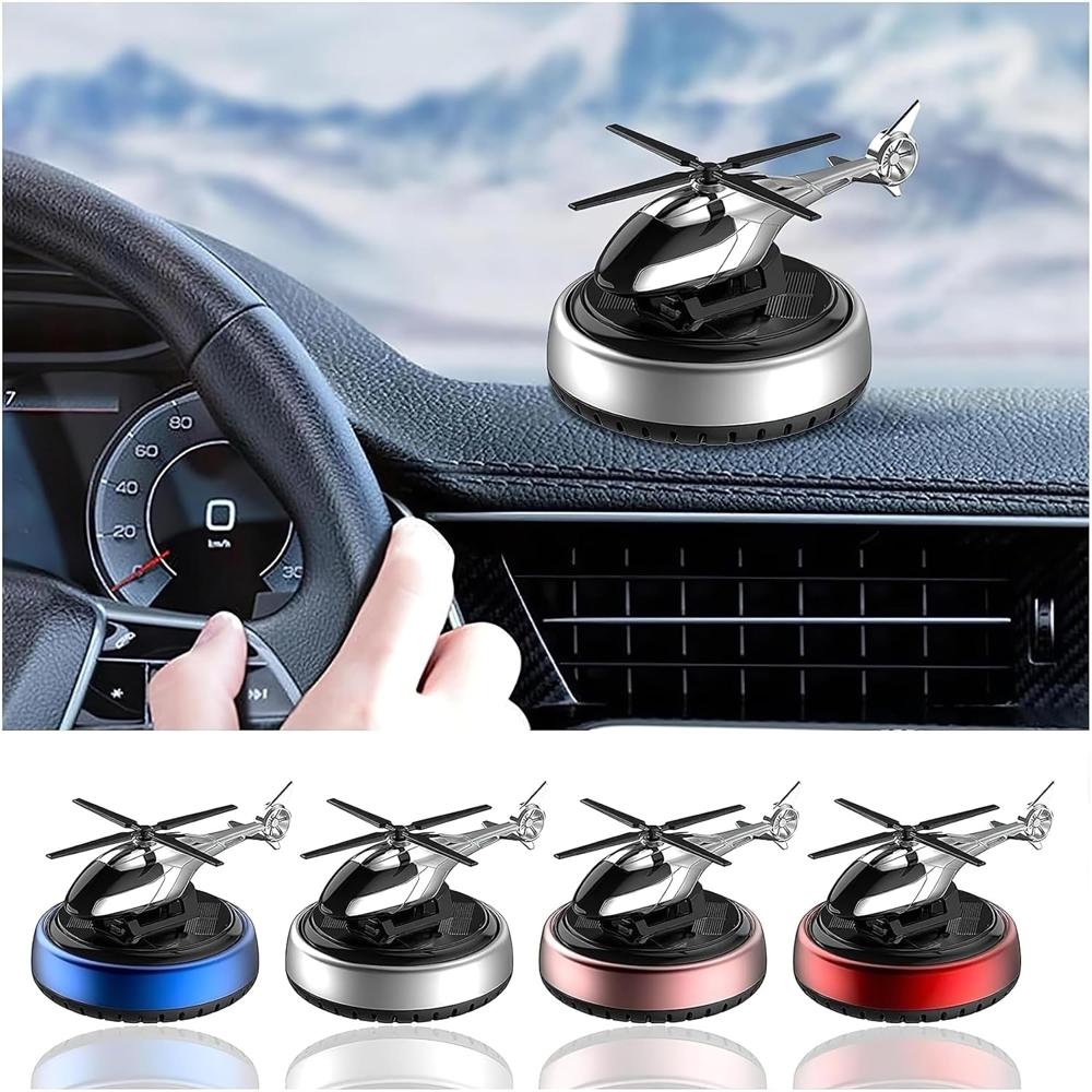 Solar Powered Helicopter Car Air Freshener