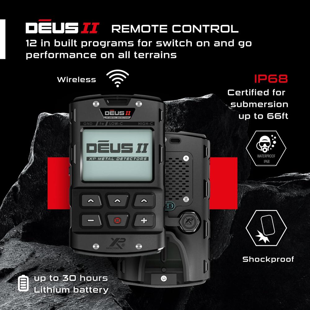 DEUS II 13 COIL with REMOTE CONTROL